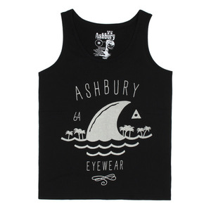 ASHBURY SHARK FIN TANK TOP BLACK